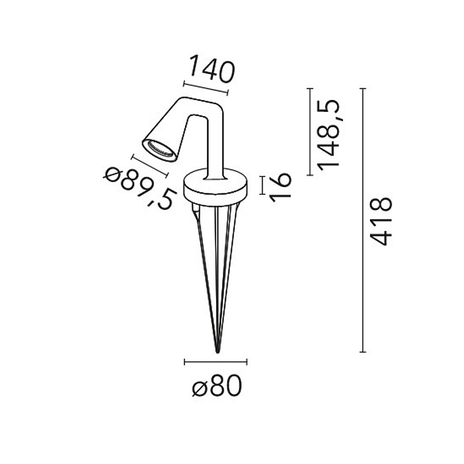 Уличный светильник  Flos Belvedere Spot Pick Non Dimmable - фото-3 | interior market