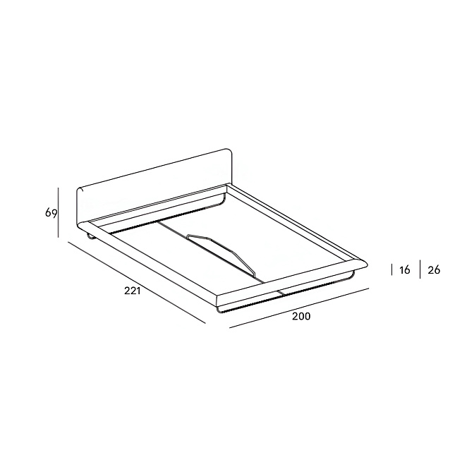 Кровать двуспальная Living Divani AVALON - фото-3 | interior market