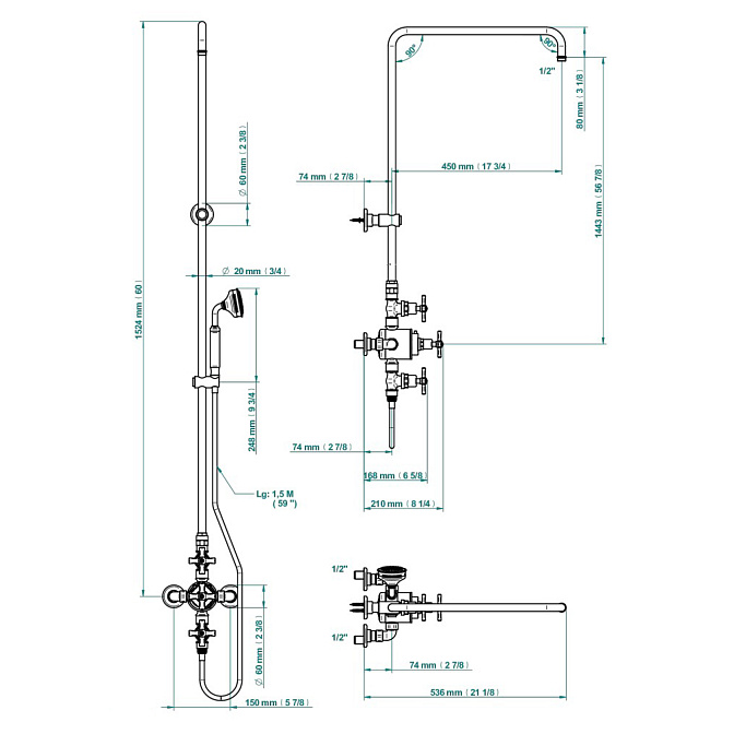 Смеситель для душа THG  - фото-2 | interior market