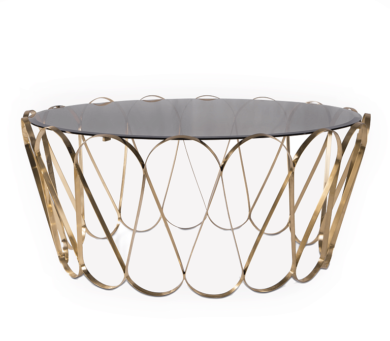 Журнальный столик Boca do Lobo Aquarius Gold Center Table - фото-1 | interior market