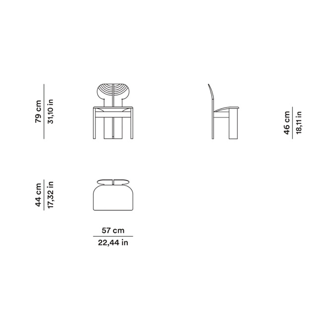 Обеденный стул Tacchini AFRICA - фото-5 | interior market