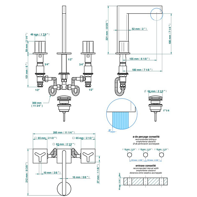 Смеситель для раковины THG Icon-X - фото-2 | interior market