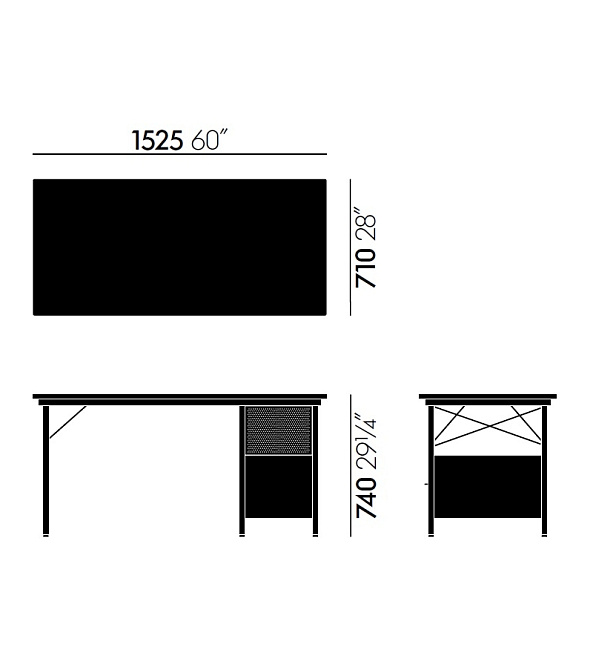 Письменный стол Vitra Eames Desk Unit EDU - фото-2 | interior market