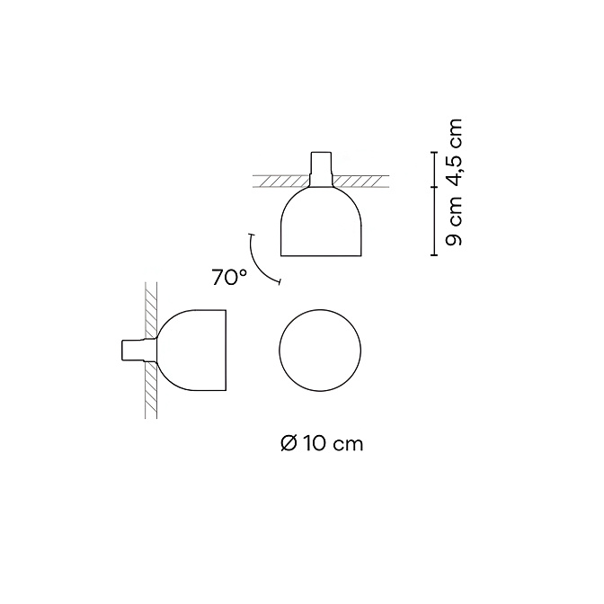 Потолочный светильник  Vibia Plusminus solo - фото-2 | interior market