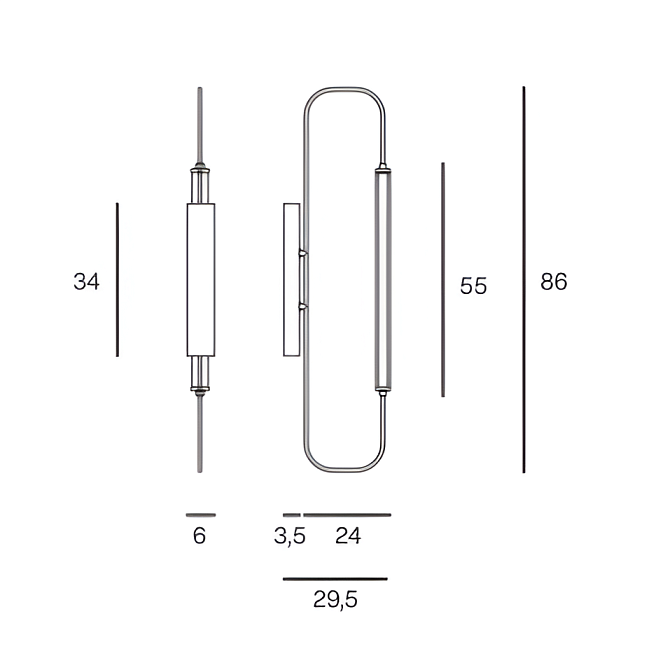 Бра Lumen Center SKYLINES - фото-3 | interior market