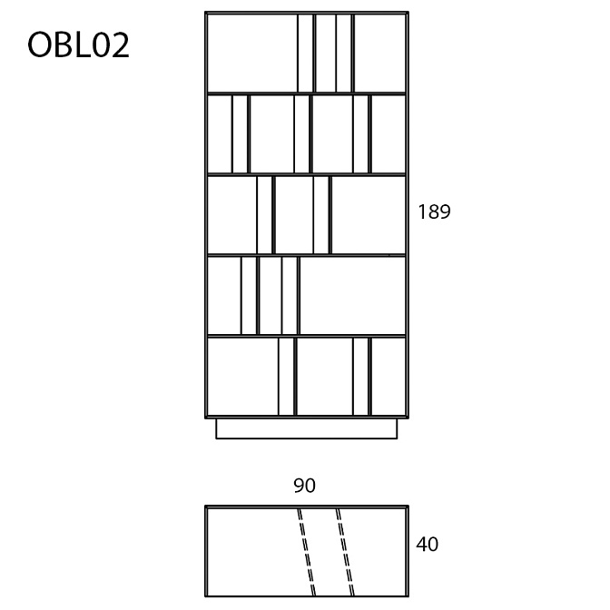 Стеллаж  Glas Italia Obliquo - фото-2 | interior market