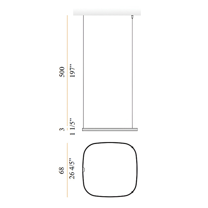 Потолочный светильник  Panzeri ZERO SQUARE - фото-6 | interior market