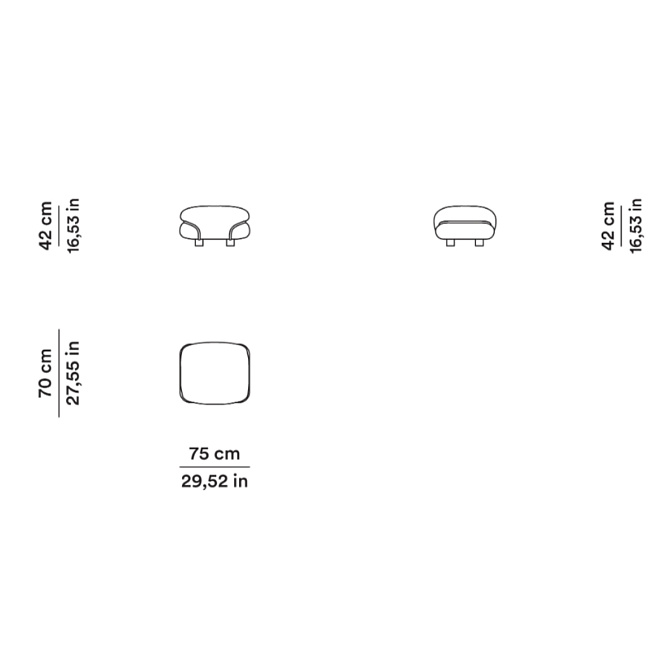 Пуф Tacchini Sesann Ottoman - фото-4 | interior market