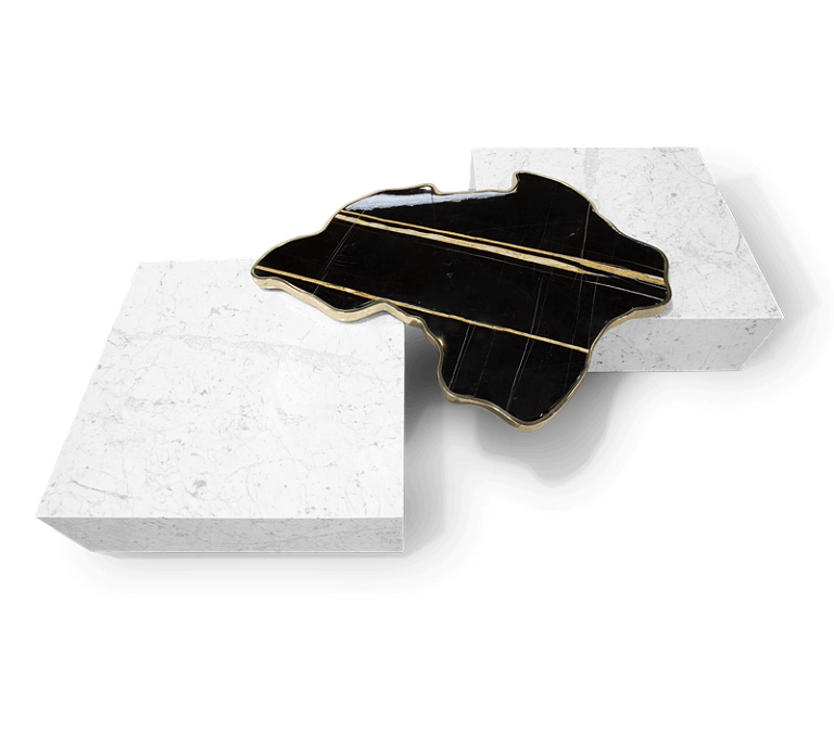 Журнальный столик Boca do Lobo Navarra Black White Center Table - фото-5 | interior market