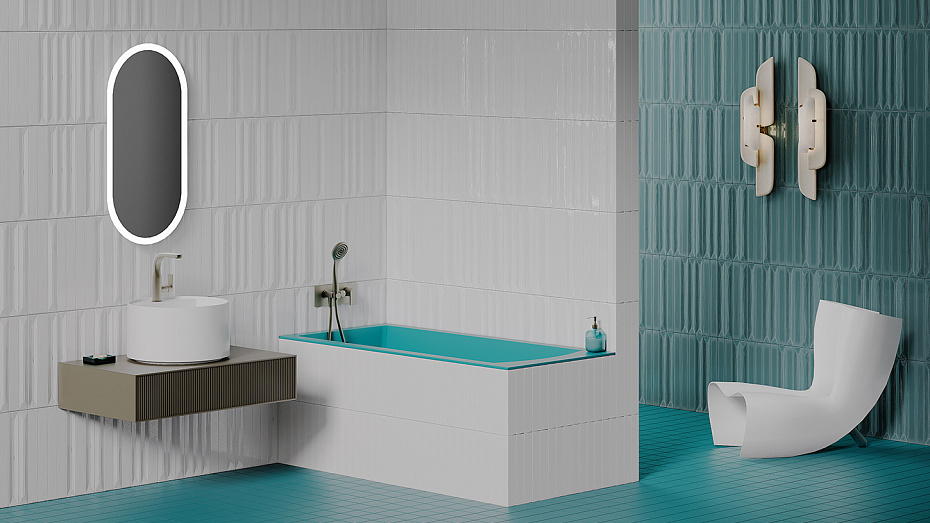 Встраиваемая ванна глянцевая SALINI CASCATA 150x70 - фото-5 | interior market