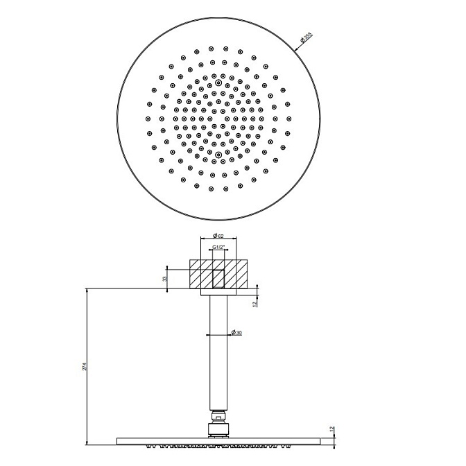 Верхний душ Gessi GESSI 316 - фото-3 | interior market