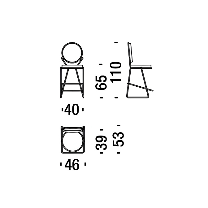 Барный стул Moroso Double Zero - фото-4 | interior market