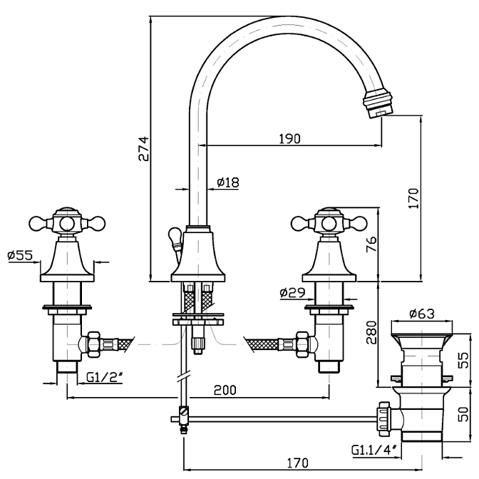 Смеситель для раковины Zucchetti AGORA - фото-2 | interior market