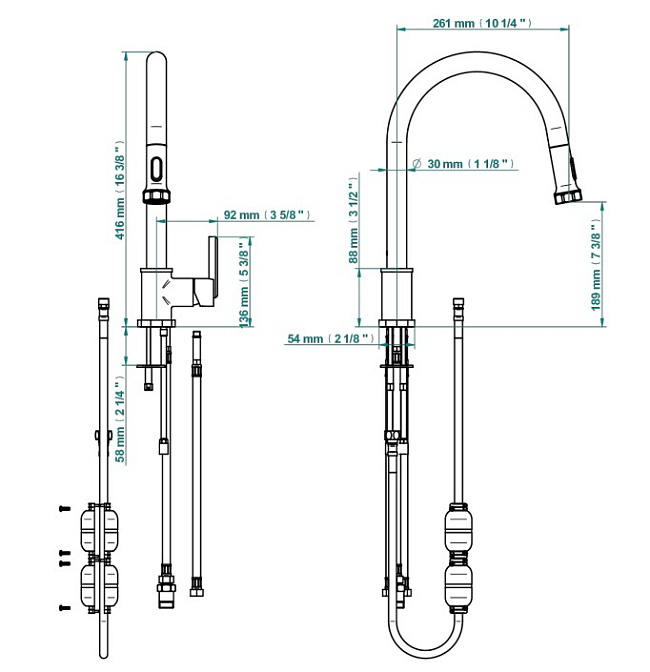 Смеситель для кухни THG Les Ondes - фото-2 | interior market