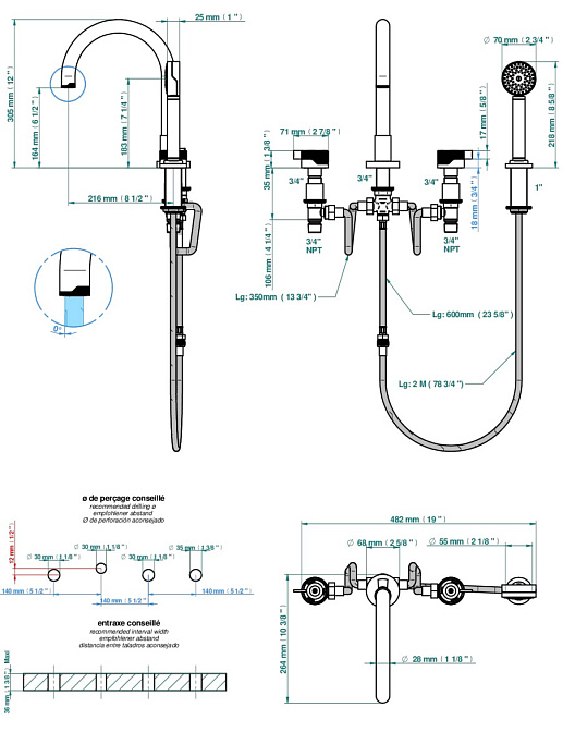 Смеситель для ванны THG ZOOM.7 - фото-2 | interior market