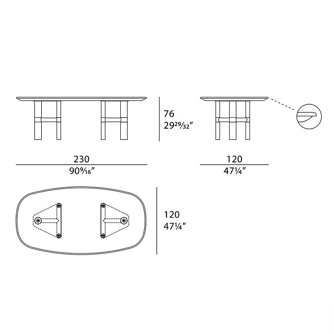 Обеденный стол Turri ATELIER - фото-6 | interior market