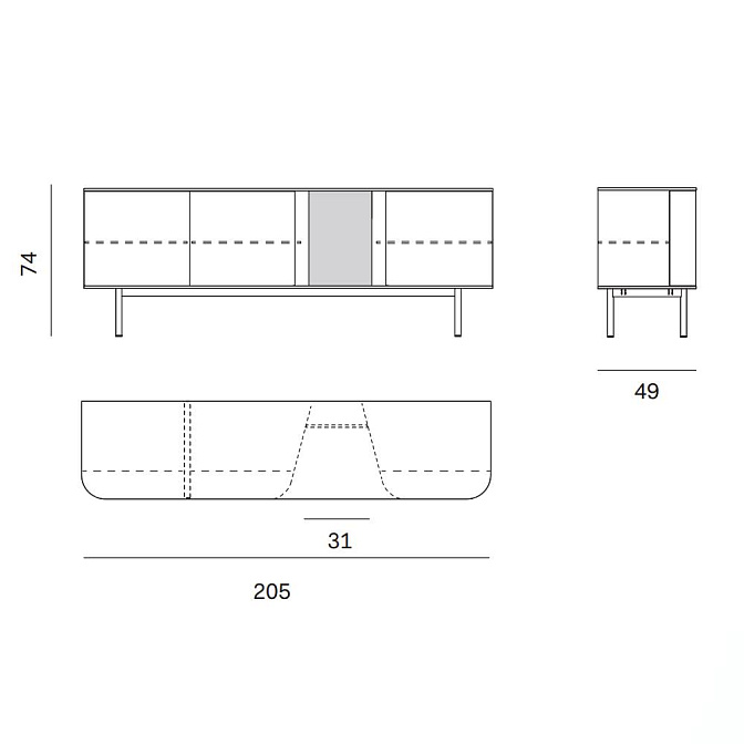 Комод Novamobili Fjord - фото-5 | interior market