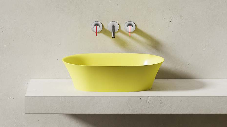 Раковина накладная матовая SALINI MONA - фото-2 | interior market