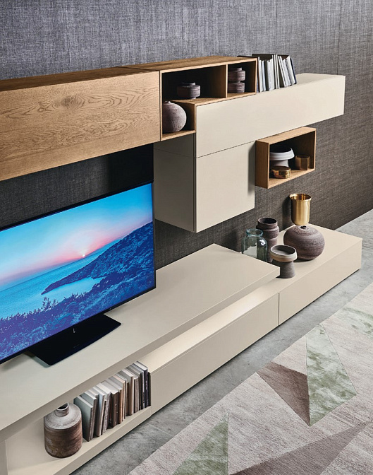 Стенка под ТВ Sangiacomo Lampo Pianali - фото-2 | interior market Стенка под ТВ Sangiacomo Lampo Pianali - фото-2 | interior market