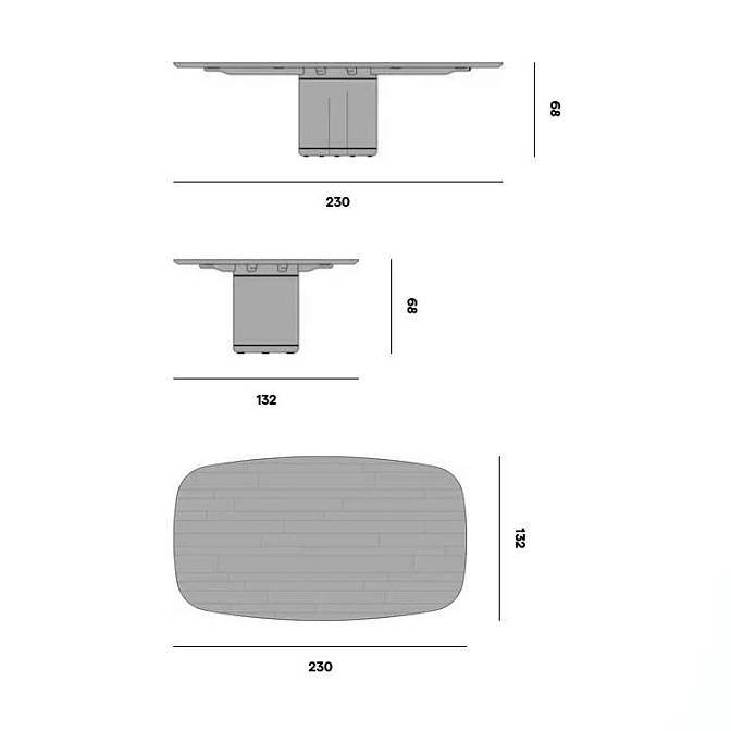 Обеденный стол для улицы Manutti Ogado - фото-3 | interior market