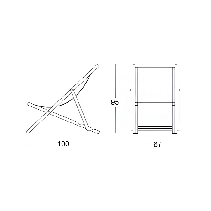 Уличный шезлонг Longhi Stadel - фото-4 | interior market