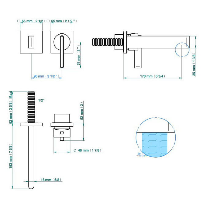 Встраиваемый смеситель THG Icon-x-titanium - фото-2 | interior market