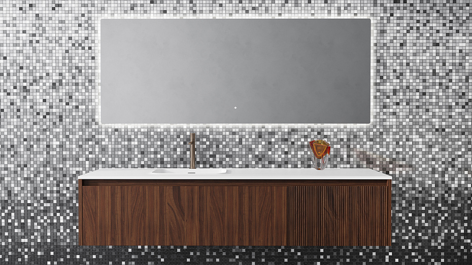 Зеркало для ванной SALINI OMBRA с LED подсветкой - фото-3 | interior market