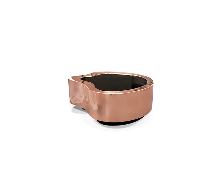 Журнальный столик Boca do Lobo Wave Small Polished Copper Center - фото-4 | interior market