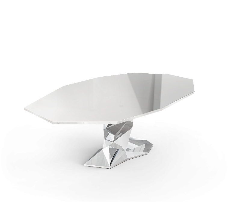 Обеденный стол Boca do Lobo Bonsai Silver Dining Table - фото-4 | interior market