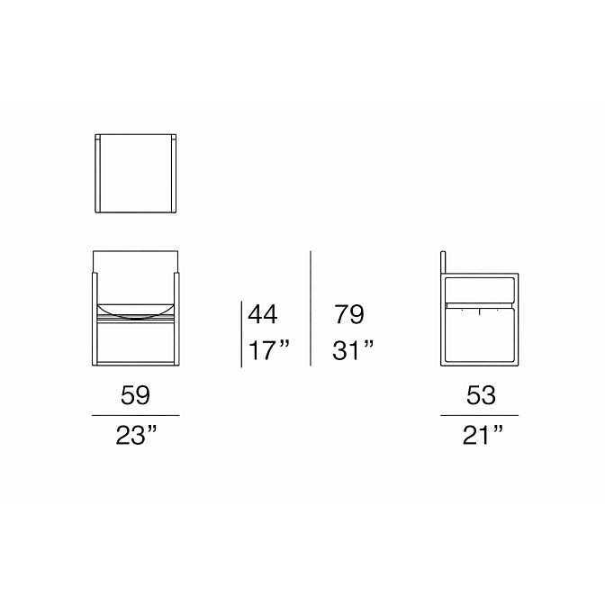 Стул для улицы Paola lenti Salina - фото-3 | interior market