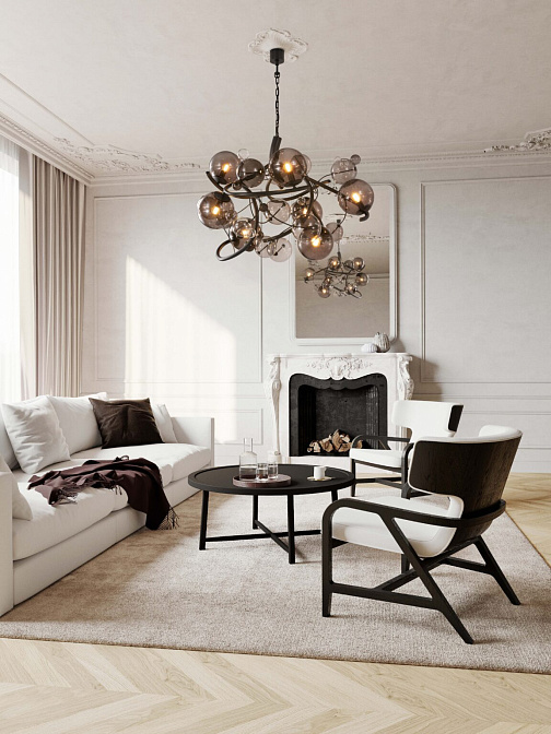 Потолочный светильник  Brand Van Egmond Bubbles Twilight Chandelier Round - фото-2 | interior market