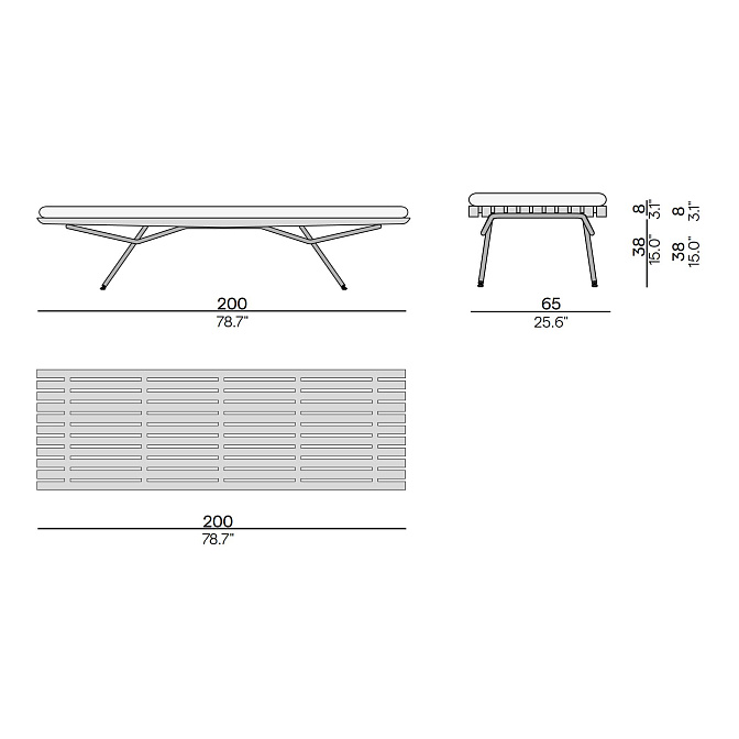 Скамья для улицы Manutti San - фото-2 | interior market