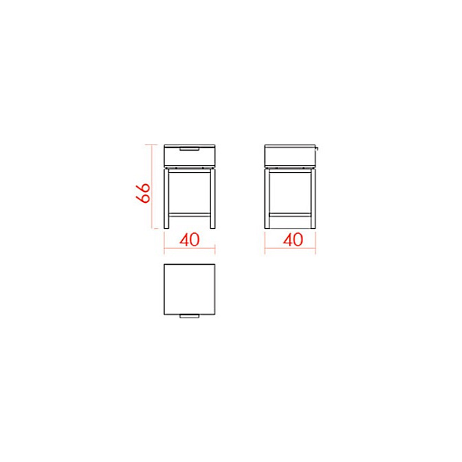 Прикроватная тумба JNL TRENTA - фото-3 | interior market