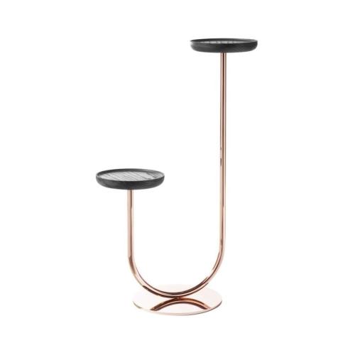 Подставка под цветы, 28*50*h81, base copper/frassino tinto nero | interior market Подставка под цветы, 28*50*h81, base copper/frassino tinto nero | interior market