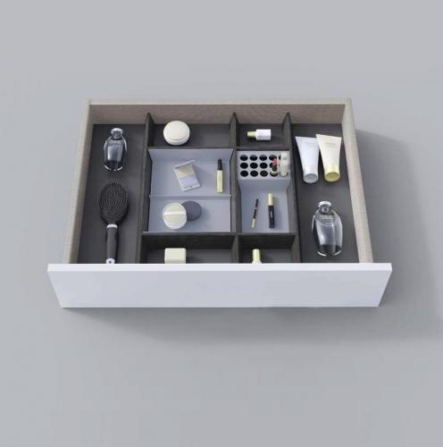 Перегородка (разделитель) для нижнего ящика, 22.6*38*h4.5, антрацит | interior market Перегородка (разделитель) для нижнего ящика, 22.6*38*h4.5, антрацит | interior market