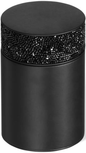 Баночка с крышкой d.6.5*h9.8 черный матовый/кристаллы Swarovski | interior market Баночка с крышкой d.6.5*h9.8 черный матовый/кристаллы Swarovski | interior market