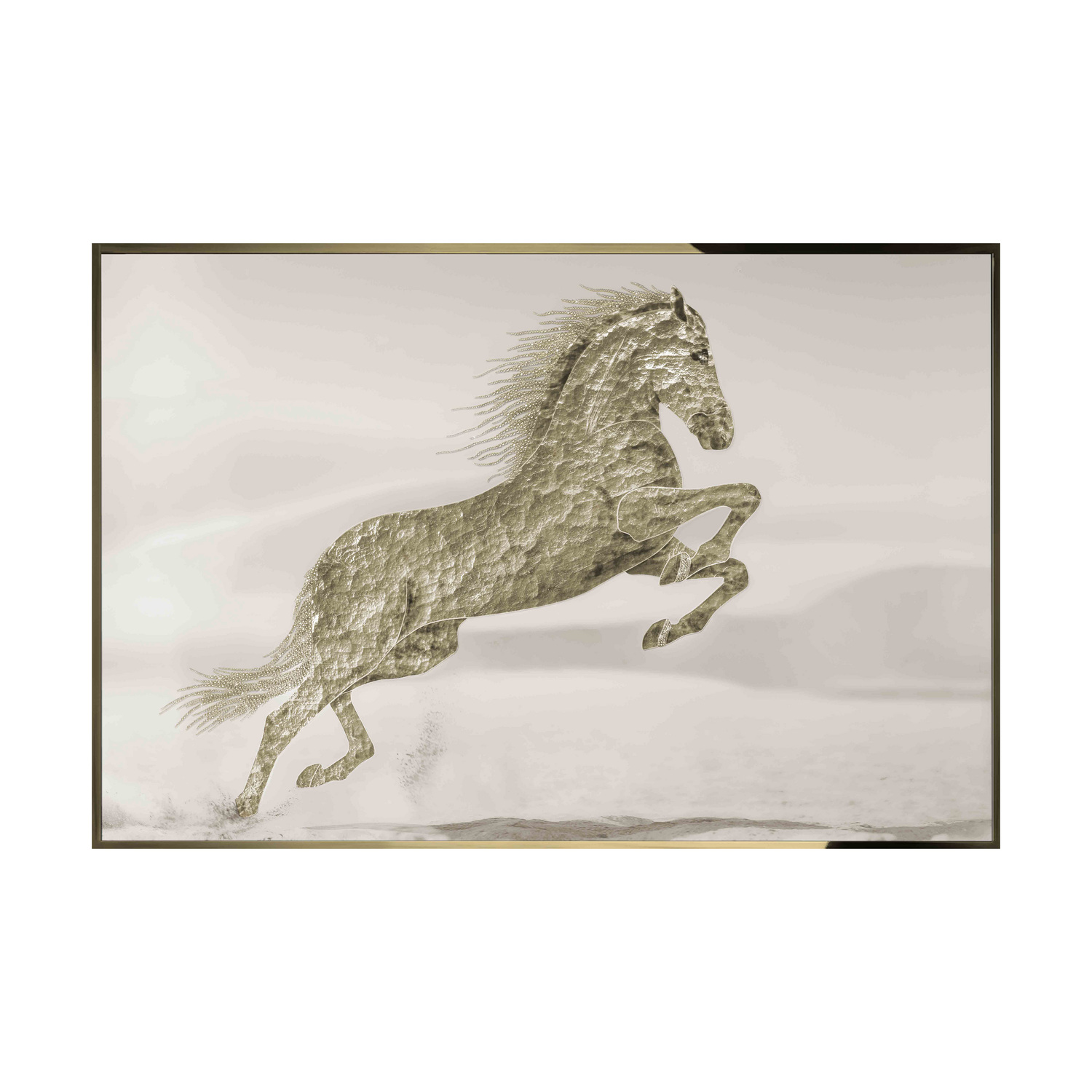 Картина Visionnaire By Ipe Cavalli GOLDEN HORSE | interior market Картина Visionnaire By Ipe Cavalli GOLDEN HORSE | interior market