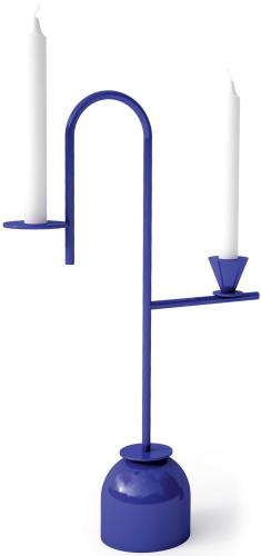 Подсвечник CAPPELLINI BLUE CANDLEHOLDERS PO_1704 - Indigo blue painted | interior market Подсвечник CAPPELLINI BLUE CANDLEHOLDERS PO_1704 - Indigo blue painted | interior market