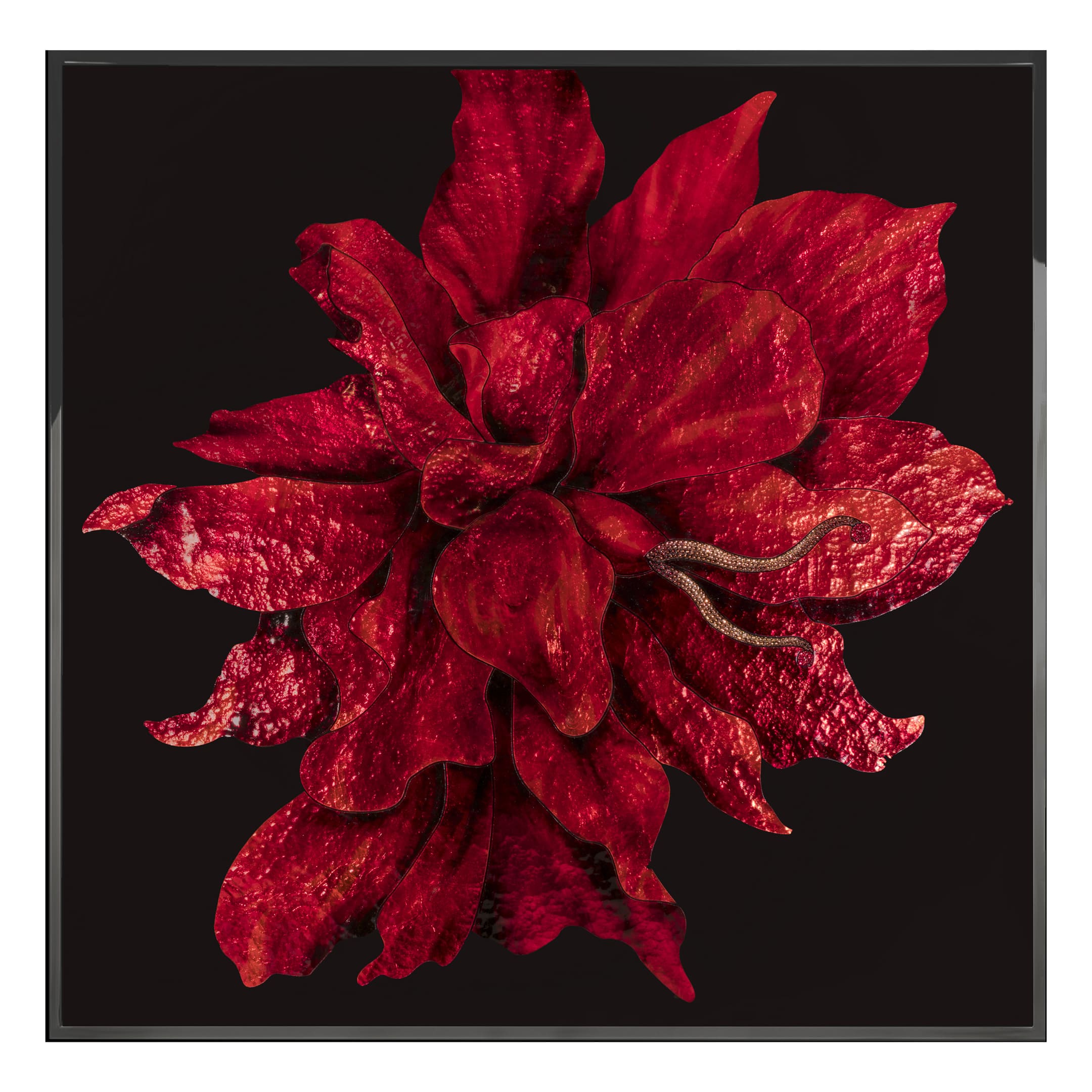 Картина Visionnaire By Ipe Cavalli RED FLOWER | interior market Картина Visionnaire By Ipe Cavalli RED FLOWER | interior market