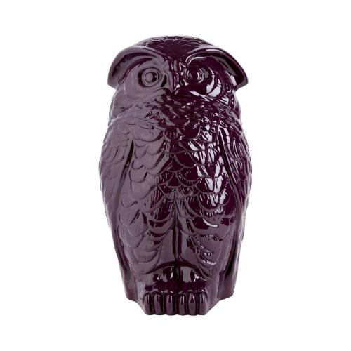 Арт-объект "Филин", 24*20*h40, melanzana lucido (CR/43) | interior market Арт-объект "Филин", 24*20*h40, melanzana lucido (CR/43) | interior market