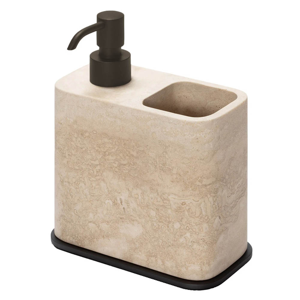 Дозатор GioBagnara POLO MARBLE SOAP DISPENSER AND TOOTHBRUSH HOLDER | interior market Дозатор GioBagnara POLO MARBLE SOAP DISPENSER AND TOOTHBRUSH HOLDER | interior market