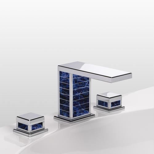 Смеситель для раковины Serdaneli SQUARE LUXE SODALITE BLEUE | interior market Смеситель для раковины Serdaneli SQUARE LUXE SODALITE BLEUE | interior market