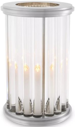Подсвечник Eichholtz Ruhlmann Hurricane L 108939 - Nickel finish/clear | interior market Подсвечник Eichholtz Ruhlmann Hurricane L 108939 - Nickel finish/clear | interior market