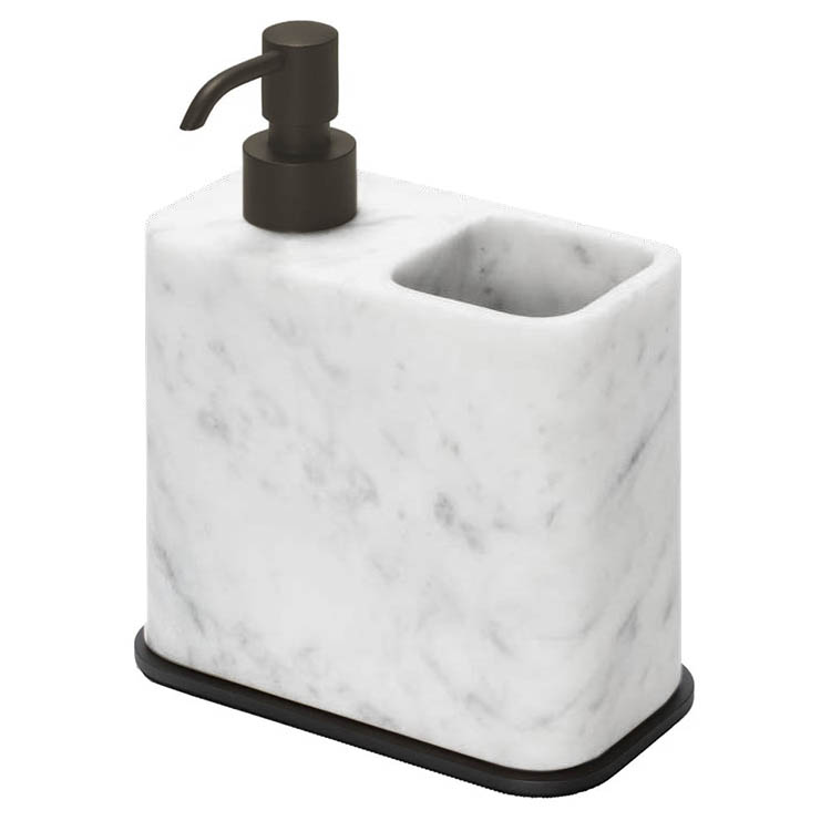 Дозатор GioBagnara POLO MARBLE SOAP DISPENSER AND TOOTHBRUSH HOLDER | interior market Дозатор GioBagnara POLO MARBLE SOAP DISPENSER AND TOOTHBRUSH HOLDER | interior market