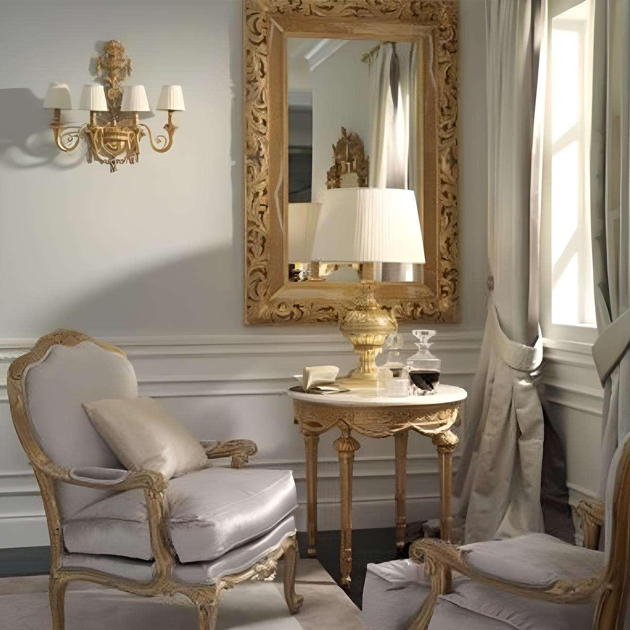 Зеркало интерьерное Roberto Giovannini MIRROR FRAME SCROLL CARVED LEAVES | interior market Зеркало интерьерное Roberto Giovannini MIRROR FRAME SCROLL CARVED LEAVES | interior market