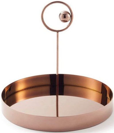 Поднос CAPPELLINI OFF THE MOON PO_1702 - Brass Copper rose polished | interior market Поднос CAPPELLINI OFF THE MOON PO_1702 - Brass Copper rose polished | interior market