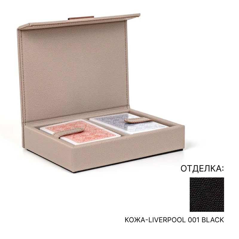 Кейс с 2-мя колодами игральных карт Pinetti PLAYING CARDS HOLDER | interior market Кейс с 2-мя колодами игральных карт Pinetti PLAYING CARDS HOLDER | interior market