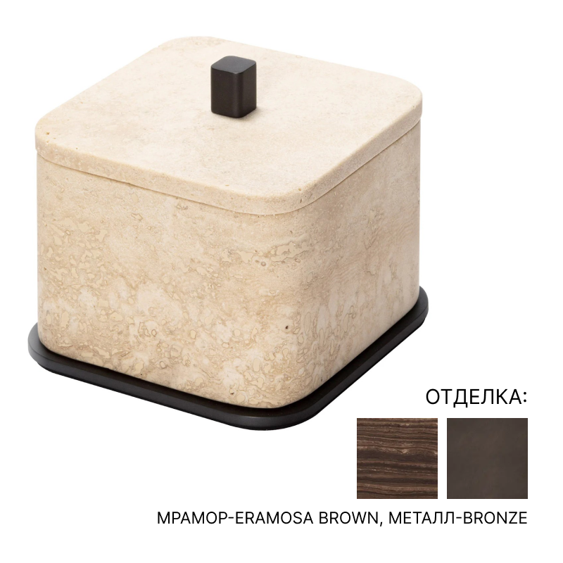 Контейнер для ватных дисков/палочек GioBagnara POLO MARBLE BOX | interior market Контейнер для ватных дисков/палочек GioBagnara POLO MARBLE BOX | interior market