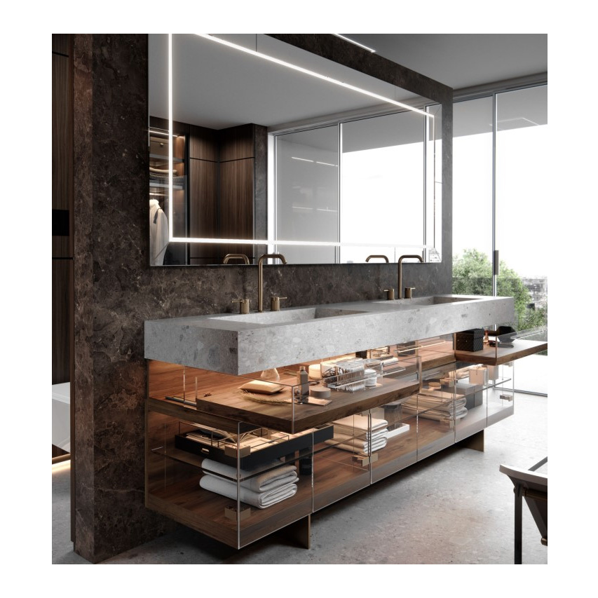 Комплект мебели с раковиной Moma Design ELEGANCE GLASS | interior market Комплект мебели с раковиной Moma Design ELEGANCE GLASS | interior market